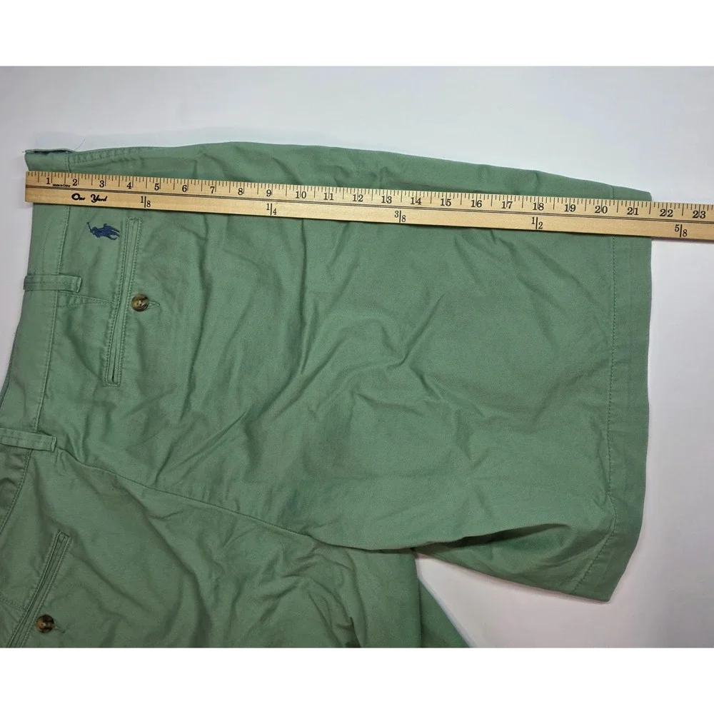 Polo Ralph Lauren Mens Relaxed Fit Chino Shorts Sage Green Cotton Size 40